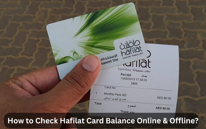 Check Hafilat Card Balance